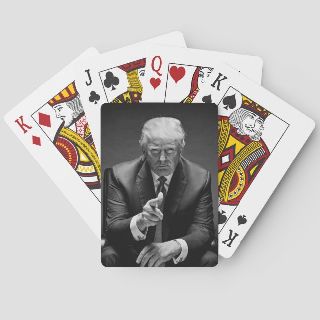 Donald Trump som leker kort Casinokort (Baksidan)