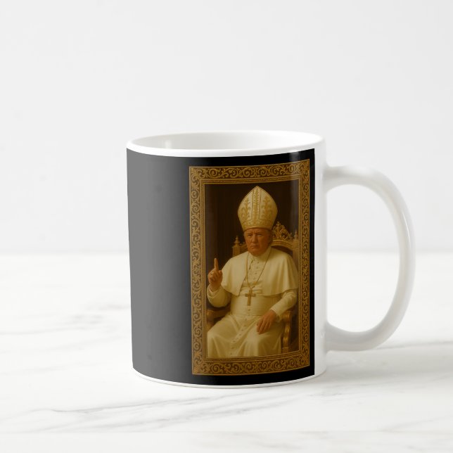 Donald Trump som påve Vatican Meme Kaffemugg (Höger)