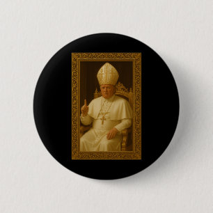 Donald Trump som påve Vatican Meme Knapp