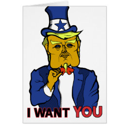 Donald Trump som Uncle Sam Hälsningskort