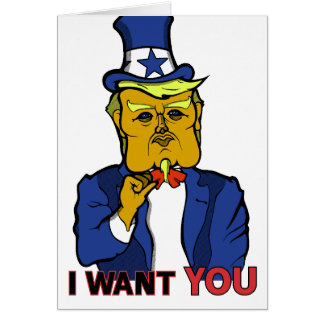 Donald Trump som Uncle Sam Hälsningskort