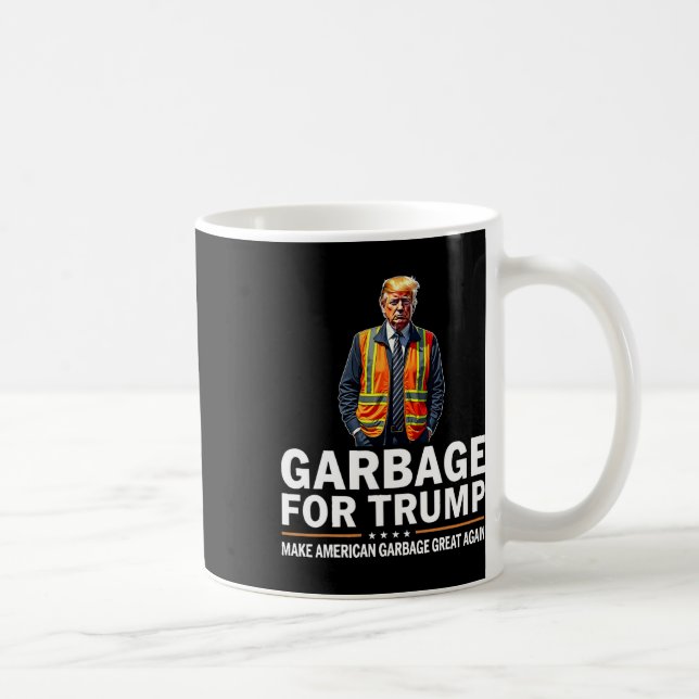 Donald Trump Sopor Orange Reflective Safety Vest Kaffemugg (Höger)