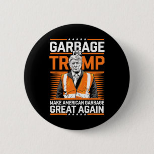 Donald Trump Sopor Orange Reflective Safety Vest Knapp