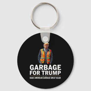Donald Trump Sopor Orange Reflective Safety Vest Nyckelring