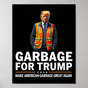 Donald Trump Sopor Orange Reflective Safety Vest Poster