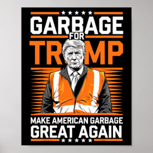 Donald Trump Sopor Orange Reflective Safety Vest Poster