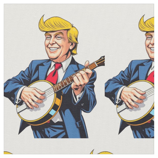 Donald Trump spelar banjo Tyg (Närbild)