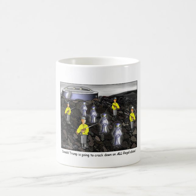 Donald Trump sprickor besegrar på alla illegal Kaffemugg (Center)