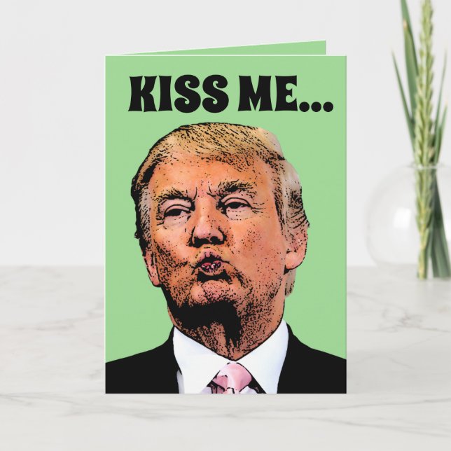 DONALD TRUMP ST. PATRICK'S DAY ROlig GRATTULATIONS Kort (Framsida)