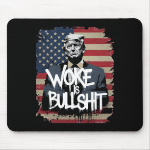 Donald Trump Supporter T-shirt Woke Är Bull Patrio Musmatta