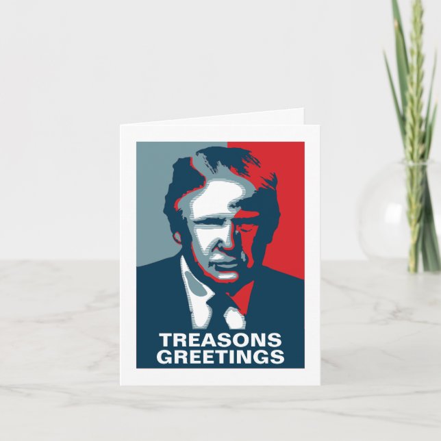Donald Trump SVIKERS JULHÄLSNINGAR Helgkort (Framsida)