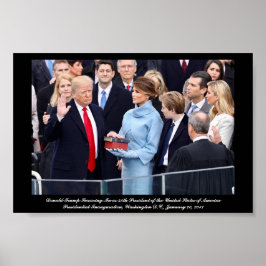 Donald Trump Swearing-In som president Poster
