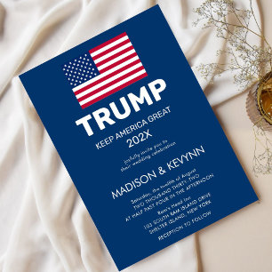 Donald Trump Ta Amerika Tillbaka Val Inbjudningar