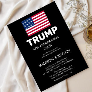 Donald Trump Ta Amerika Tillbaka Val Inbjudningar