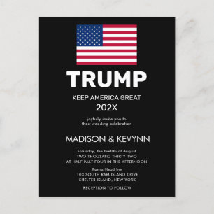 Donald Trump Ta Amerika tillbaka valet Vykort