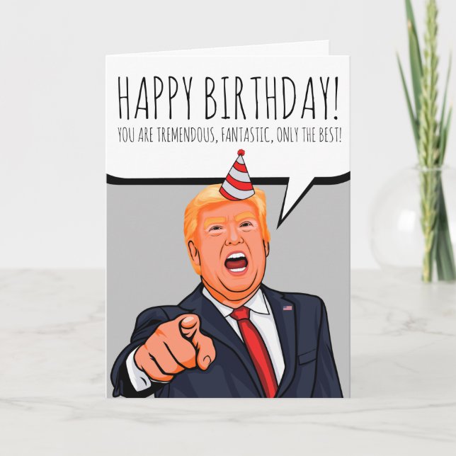 Donald Trump: Tack för ditt kort Grattis på födels (Framsida)