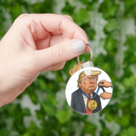 Donald Trump tar emot Nobels fredspris Nyckelring