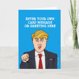 Donald Trump Tecknad Film Kort
