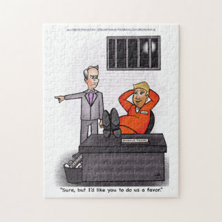 Donald Trump Tecknad Jigszle Puzzle Pussel