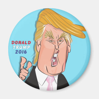 Donald Trump Tecknad Magnet