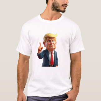 Donald Trump Tecknad T Shirt