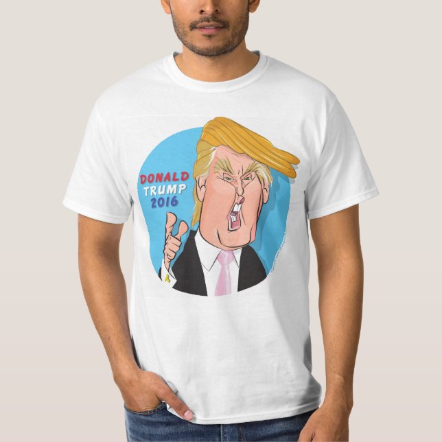 Donald Trump tecknadTshirt 2016 Tee Shirt (Framsida)