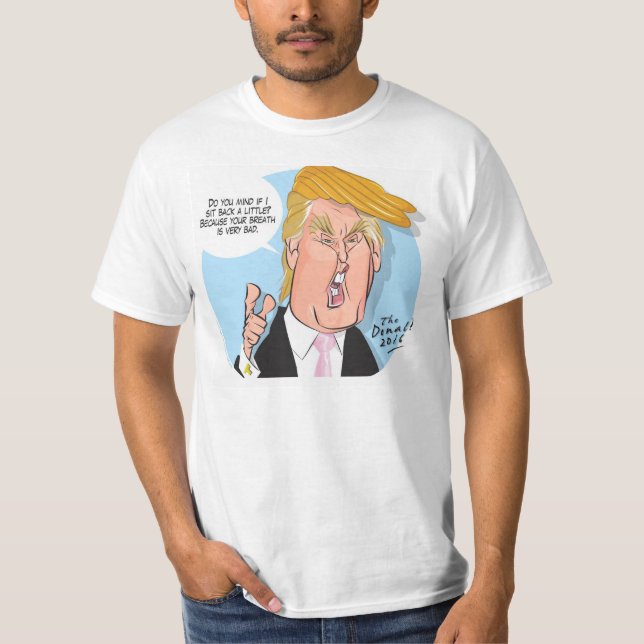 Donald Trump tecknadTshirt med citationstecken Tee (Framsida)