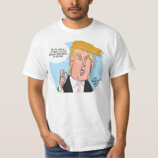 Donald Trump tecknadTshirt med citationstecken Tee Shirt