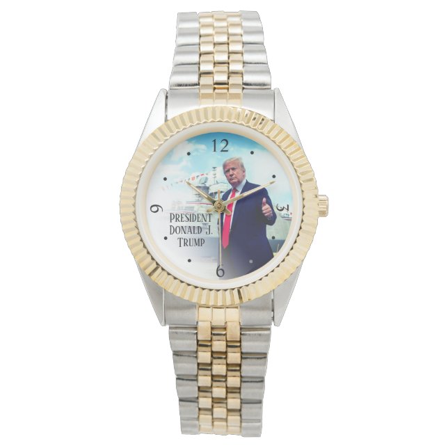 Donald Trump Thumbs Up Naval Frakt Armbandsur (Framsida)