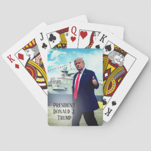 Donald Trump Thumbs Up Naval Frakt Casinokort