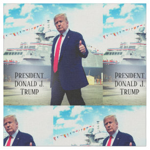 Donald Trump Thumbs Up Naval Frakt Tyg