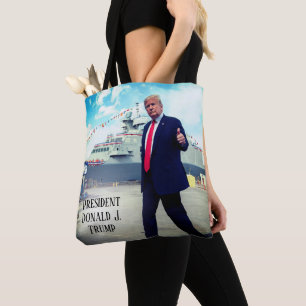 Donald Trump Thumbs Up Naval Frakt Tygkasse