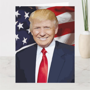 DONALD TRUMP TILLFRISKNING stor LYCKNINGSKORT Kort