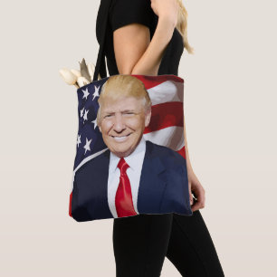 DONALD TRUMP TOTE GIFT FÖR HENER TYGKASSE