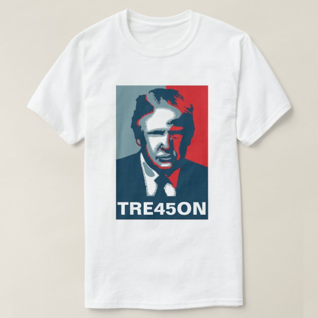 Donald Trump TREASON TRE45ON T Shirt (Design framsida)