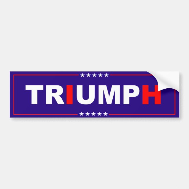 Donald Trump Triumph Bumper Sticker Bildekal (Framsidan)