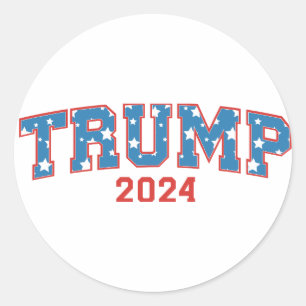 Donald Trump - Trump 2024 Behålla America Underbar Runt Klistermärke