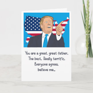 Donald Trump Underbar Fars dag Tro mig Kort
