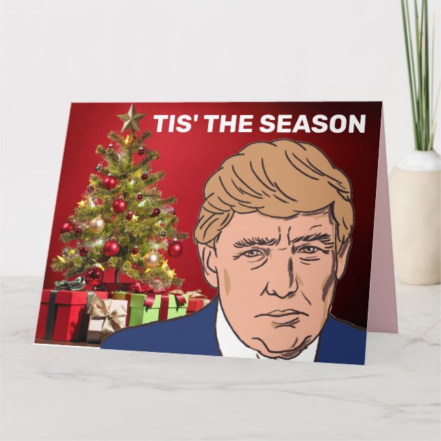 DONALD TRUMP UNDERBAR TID STOR JULKORT KORT (Framsida)