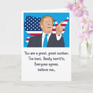 Donald Trump Underbarare Mors dag tror mig Kort