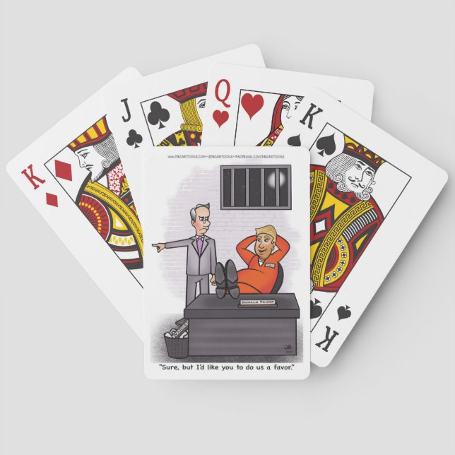 Donald Trump-uppspelningskort Casinokort (Baksidan)