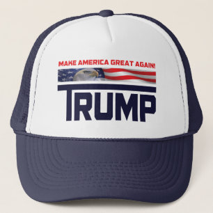 Donald Trump US flagga Keps