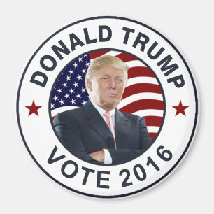 Donald Trump US Flagga Magnet