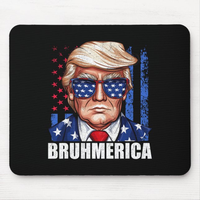Donald Trump Usa American Flagga Funny Distress Musmatta (Framsidan)