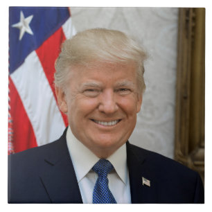 Donald Trump USA:s president Vita huset MAGA 2024 Kakelplatta