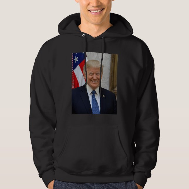 Donald Trump USA:s president White House MAGA 2024 Hoodie (Framsida)
