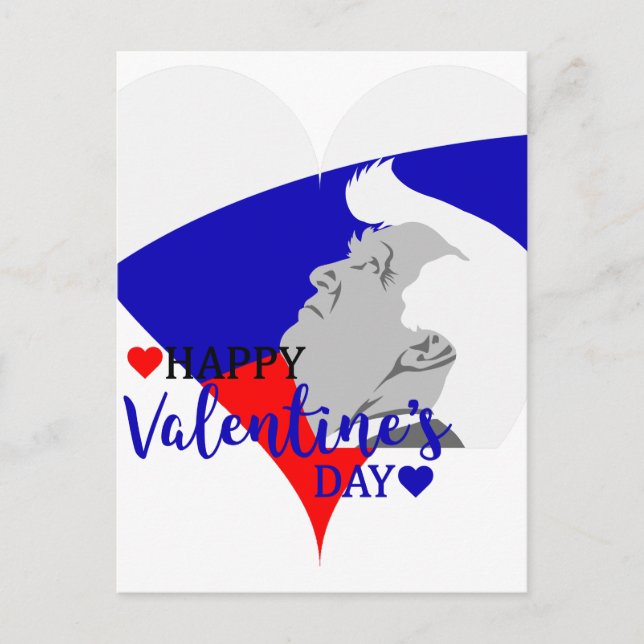 donald trump valentine helg vykort (Framsida)
