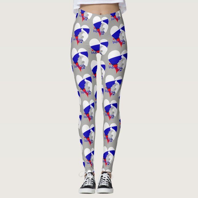 donald trump valentine leggings (Framsida)