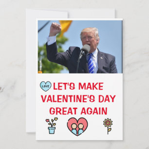donald trump valentines day FUNNY Helgdag Card Julkort