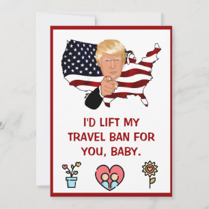 donald trump valentines day FUNNY Helgdag Card Julkort